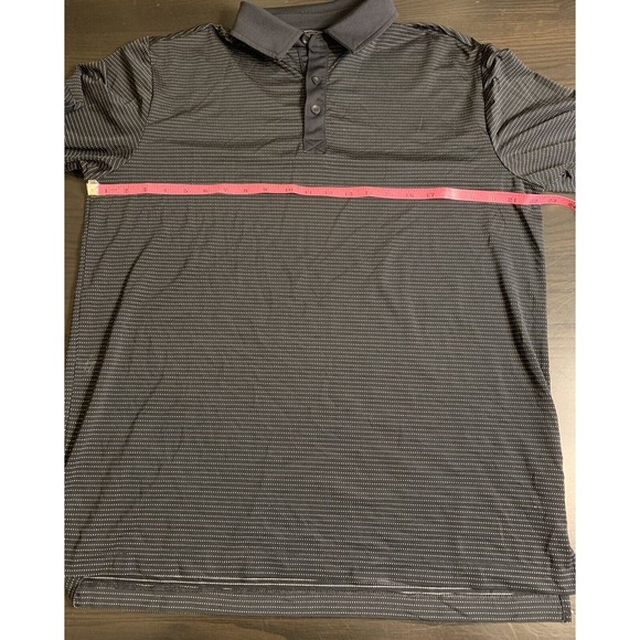 Columbia Golf Polo Shirt Mens Large Black White Stripe Outdoor Prepcore Preppy - Picture 8 of 12